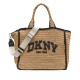 dkny,women,s,straw,bag,natural,black