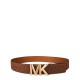 аксесоари,на,разпродажба,michael,michael,kors,logo,reversible,belt,pale,peanut