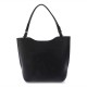 dkny,toby,tote,bag,black,silver
