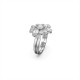 аксесоари,на,разпродажба,swarovski,gema,cocktail,ring,mixed,cuts,flower,white,rhodium,plated,crystal,rhodium