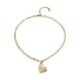 unode50,18k,gold,plated,heart,necklace,gold