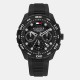 tommy,hilfiger,mens,silicone,watch,black