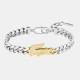 lacoste,mens,arthor,crocodile,curb,chain,bracelet,bi,metal