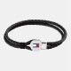 бижутерия,tommy,hilfiger,tommy,hilfiger,men’s,braided,leather,bracelet,black