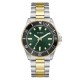 guess,men,s,cliff,quartz,analogue,watch,green,silver