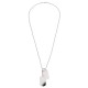 fabric,metal,tag,necklace,rhodium