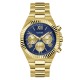 guess,men,s,equity,analogue,quartz,watch,blue,gold