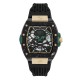 часовник,часовници,philipp,plein,skeleton,watch,black,black