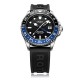 rotary,seamatic,watch,black,black