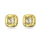 аксесоари,на,разпродажба,swarovski,dulcis,stud,earrings,cushion,cut,gold,tone,gold,tone,plated,gold,crystal