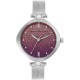часовник,часовници,аксесоари,на,разпродажба,french,connection,connection,sheen,shimmer,round,analog,watch,with,steel,mesh,strap,for,women,purple