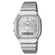 casio,quartz,square,digital,watch,white,silver
