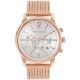 часовник,часовници,аксесоари,на,разпродажба,french,connection,connection,duke,silver,round,analog,watch,with,rose,gold,strap,for,men,silver