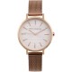 часовник,часовници,аксесоари,на,разпродажба,french,connection,connection,sage,silver,round,analog,watch,with,rose,gold,strap,for,women,silver