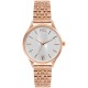 часовник,часовници,аксесоари,на,разпродажба,french,connection,connection,aiko,silver,round,analog,watch,with,rose,gold,metal,strap,for,women,silver
