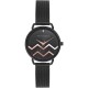 часовник,часовници,аксесоари,на,разпродажба,french,connection,connection,esme,black,round,analog,watch,for,women,black