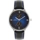 часовник,часовници,аксесоари,на,разпродажба,french,connection,connection,men,printed,dial,&,leather,straps,analogue,watch,blue