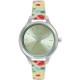 дамски,часовник,часовници,аксесоари,на,разпродажба,fcuk,floral,printed,strap,womens,watch,green