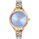 дамски,часовник,часовници,аксесоари,на,разпродажба,fcuk,floral,printed,strap,womens,watch,sky,blue