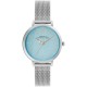 часовник,часовници,аксесоари,на,разпродажба,french,connection,french,connection,silver,case,round,shape,silver,strap,quartz,watch,sky,blue