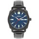 часовник,часовници,аксесоари,на,разпродажба,french,connection,french,connection,black,case,round,shape,black,strap,quartz,watch,blue