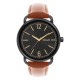 часовник,часовници,аксесоари,на,разпродажба,fcuk,fcuk,black,case,round,shape,tan,strap,quartz,watch,black