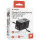 verbatim,charge,n,travel,70w,2c,universal,travel,adaptor,black,black