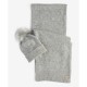 шал,всички,шапки,barbour,international,sparkle,beanie,scarf,gift,set,grey,marl,aw24