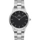 часовник,часовници,аксесоари,на,разпродажба,daniel,wellington,link,36,stainless,steel,classic,analogue,watch,silv,black,silv