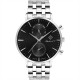 часовник,часовници,gant,stainless,steel,analogue,quartz,watch,silver,black