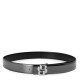 boss,women's,leather,belt,silver
