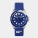 lacoste,mens,capbreton,watch,blue,silver