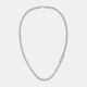 lacoste,jewellery,mens,district,stainless,steel,chain,necklace,silver