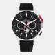 tommy,hilfiger,mens,watch,black,silver