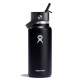 бутилки,за,вода,къмпинг,hydro,flask,wide,mouth,water,bottle,946,ml,32,oz,with,flex,straw,cap,black
