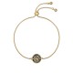 ted,baker,monelle,monogram,button,adjustable,bracelet,gold,black
