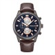 часовник,часовници,аксесоари,на,разпродажба,police,leather,strap,watch,dark,brown