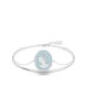 аксесоари,на,разпродажба,swarovski,swan,bangle,swan,blue,rhodium,plated,aquamarine