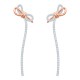 аксесоари,на,разпродажба,swarovski,lifelong,bow,drop,earrings,bow,white,mixed,metal,finish,crystal