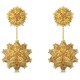 аксесоари,на,разпродажба,swarovski,curiosa,drop,earrings,geometric,cut,orange,gold,tone,plated,orangy,yellow