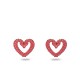 аксесоари,на,разпродажба,swarovski,sublima,stud,earrings,heart,small,red,gold,tone,plated,light,siam