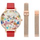 часовник,часовници,olivia,burton,art,stainless,steel,fashion,analogue,quartz,watch,rs