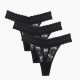 дамско,лятно,бельо,бельо,за,училище,studio,3,pack,lace,thong,black