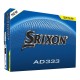 аксесоари,за,голф,топки,за,голф,игри,srixon,ad333,golf,balls,12,pack,yellow,12pk