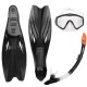 водни,спортове,gul,premium,snorkel,mask,and,fin,set,for,adults,black