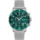 часовник,часовници,бижутерия,boss,men,s,admiral,stainless,steel,46mm,water,resistant,analogue,quartz,watch,green,silver