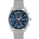 часовник,бижутерия,часовници,boss,men's,skytraveller,44mm,chronograph,water,resistant,analogue,quartz,watch,blue,silver