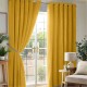 alan,symonds,chenille,blackout,ring,top,eyelet,curtains,ochre