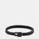 бижутерия,boss,men's,seal,braided,3mm,leather,bracelet,black