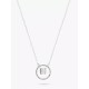 mason,knight,yager,18kt,gold,plate,stone,rnd,centr,pendant,white